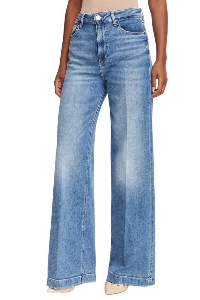 GUESS BELLAGIO ΤΖΙΝ ΠΑΝΤΕΛΟΝΙ ΓΥΝΑΙΚΕΙΟ BLUΕ DENIM