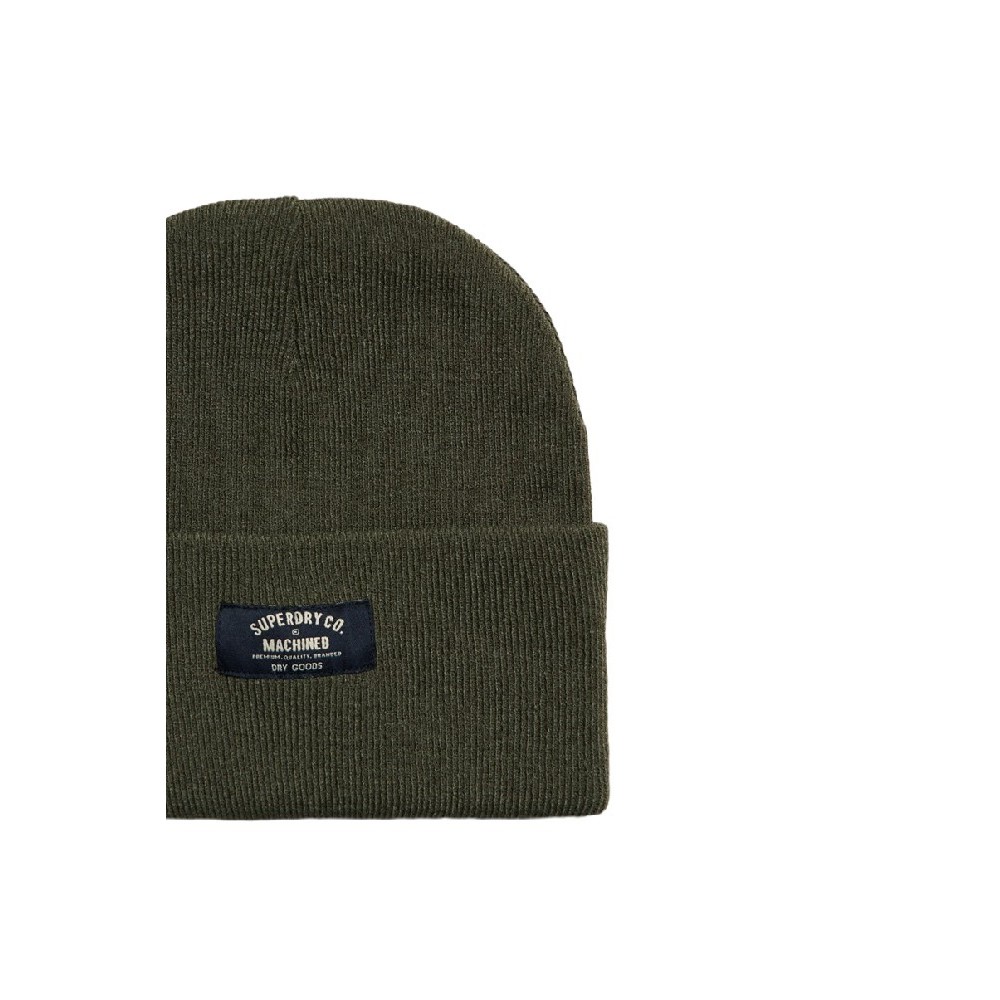 SUPERDRY D3 SDRY CLASSIC KNITTED BEANIE HAT UNISEX ΣΚΟΥΦΟΣ ΑΝΔΡΙΚΟΣ OLIVE