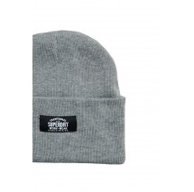 SUPERDRY D3 SDRY CLASSIC KNITTED BEANIE HAT UNISEX ΣΚΟΥΦΟΣ ΑΝΔΡΙΚΟΣ GREY