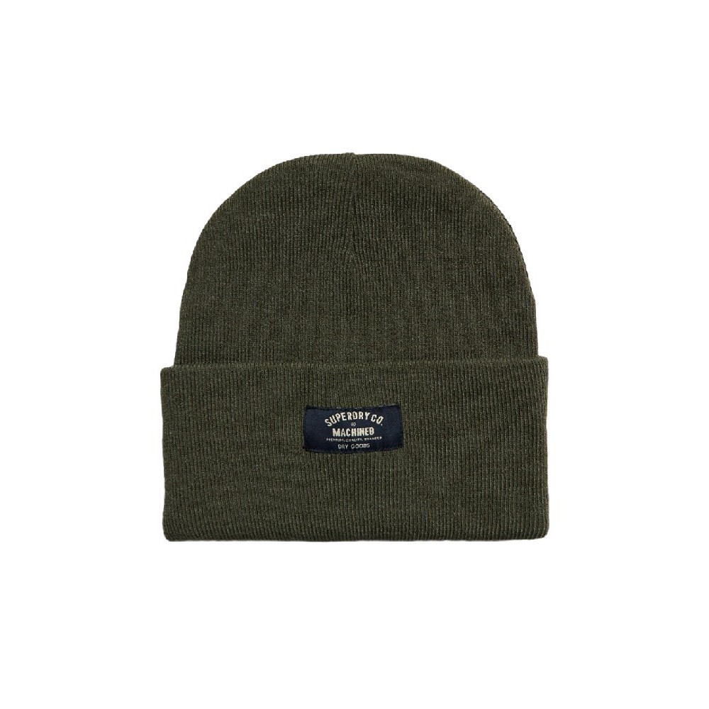 SUPERDRY D3 SDRY CLASSIC KNITTED BEANIE HAT UNISEX ΣΚΟΥΦΟΣ ΑΝΔΡΙΚΟΣ OLIVE