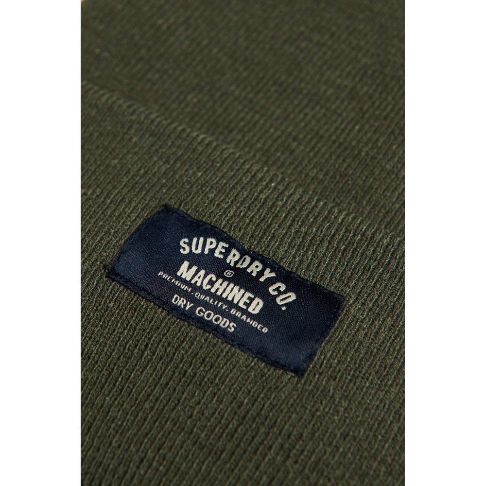 SUPERDRY D3 SDRY CLASSIC KNITTED BEANIE HAT UNISEX ΣΚΟΥΦΟΣ ΑΝΔΡΙΚΟΣ OLIVE