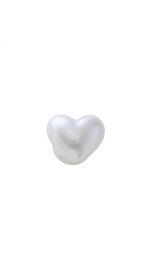 CROCS PEARL HEART JIBBITZ CHARMS ΑΞΕΣΟΥΑΡ ΓΥΝΑΙΚΕΙΟ WHITE
