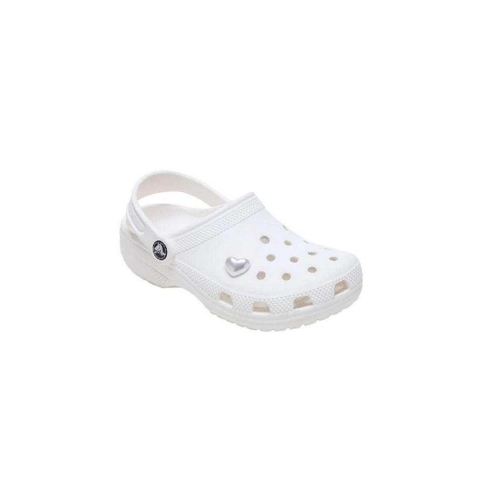 CROCS PEARL HEART JIBBITZ CHARMS ΑΞΕΣΟΥΑΡ ΓΥΝΑΙΚΕΙΟ WHITE