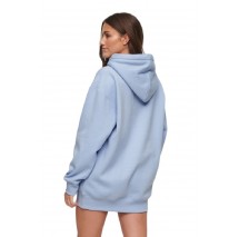 SUPERDRY D2 OVIN ESSENTIAL HOODED SWEAT DRESS ΦΟΡΕΜΑ ΓΥΝΑΙΚΕΙΟ BLUE