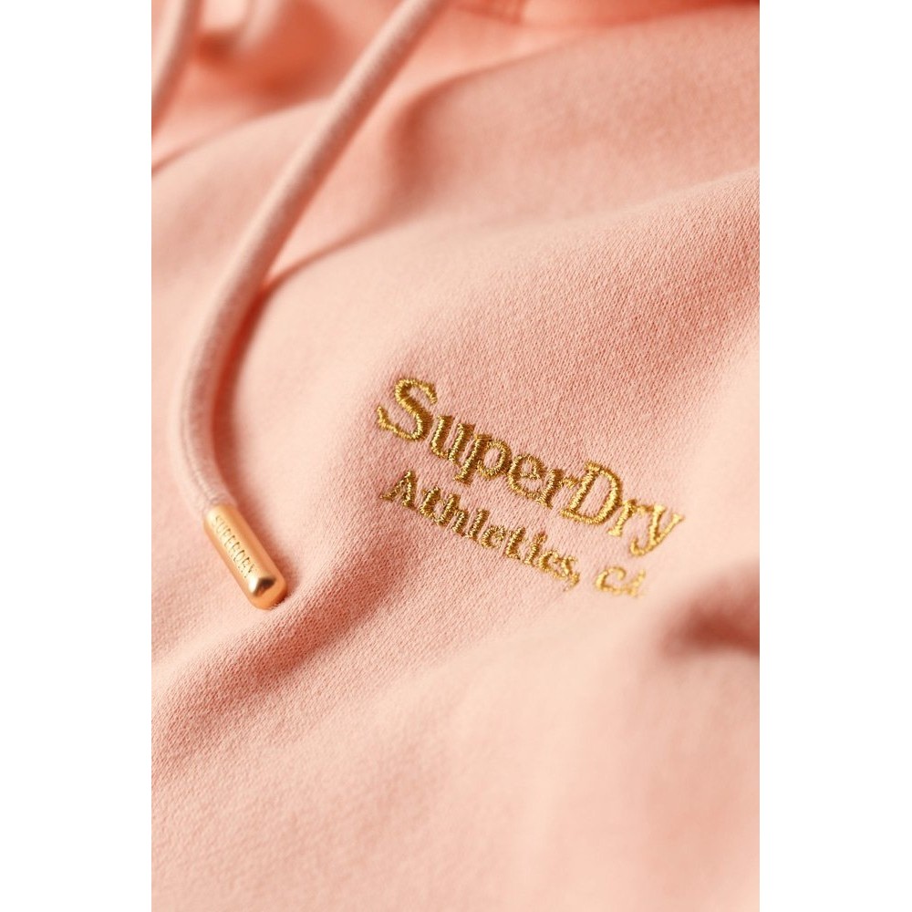 SUPERDRY D2 OVIN ESSENTIAL HOODED SWEAT DRESS ΦΟΡΕΜΑ ΓΥΝΑΙΚΕΙΟ PINK