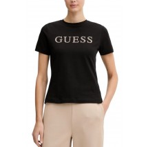 GUESS OCTAVIA RN T-SHIRT ΜΠΛΟΥΖΑ ΓΥΝΑΙΚΕΙΑ BLACK
