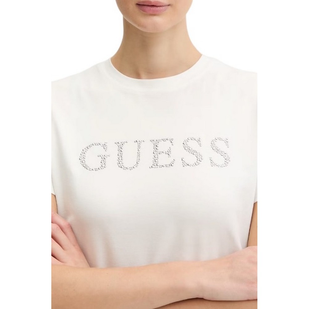GUESS OCTAVIA RN T-SHIRT ΜΠΛΟΥΖΑ ΓΥΝΑΙΚΕΙΑ WHITE