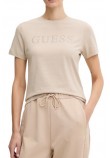 GUESS OCTAVIA RN T-SHIRT ΜΠΛΟΥΖΑ ΓΥΝΑΙΚΕΙΑ SAND