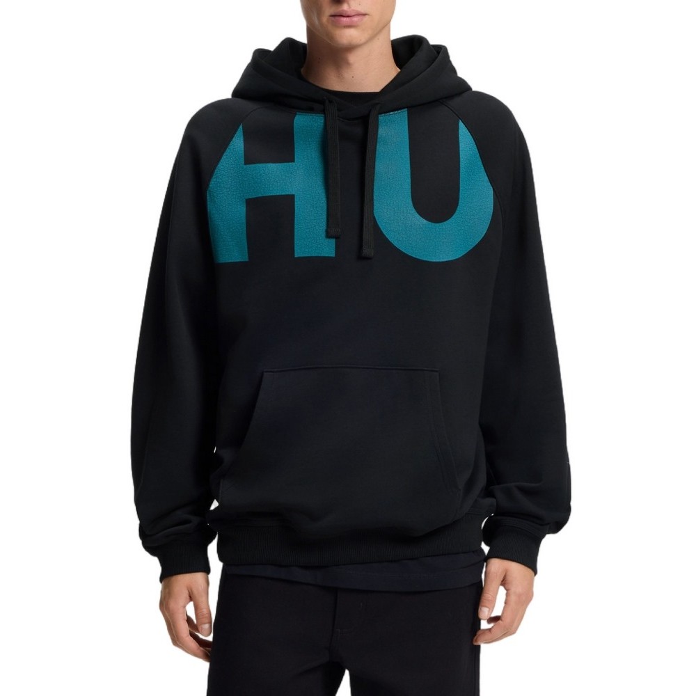 HUGO BOSS SWEATSHIRT NALFCREW ΦΟΥΤΕΡ ΜΠΛΟΥΖΑ ΑΝΔΡΙΚΗ BLACK