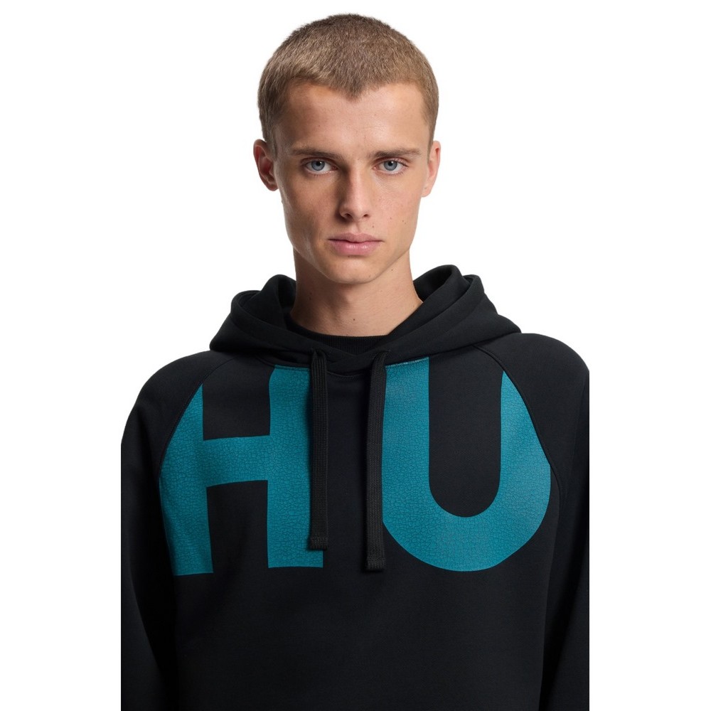 HUGO BOSS SWEATSHIRT NALFCREW ΦΟΥΤΕΡ ΜΠΛΟΥΖΑ ΑΝΔΡΙΚΗ BLACK