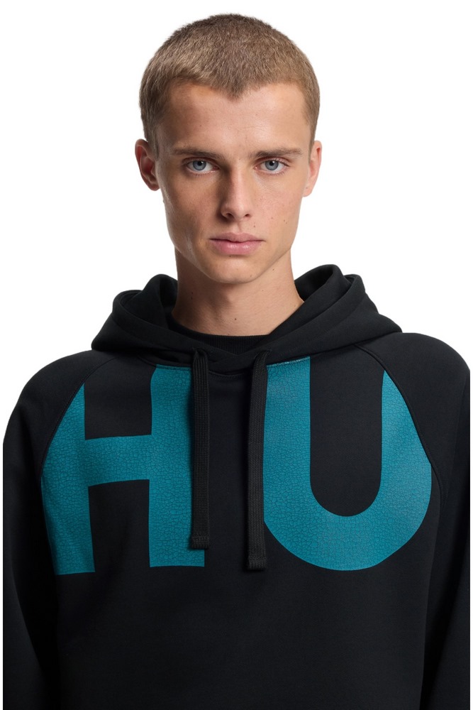 HUGO BOSS SWEATSHIRT NALFCREW ΦΟΥΤΕΡ ΜΠΛΟΥΖΑ ΑΝΔΡΙΚΗ BLACK