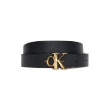 CALVIN KLEIN FACTED BUCKLE 25MM ADJ ΖΩΝΗ ΓΥΝΑΙΚΕΙΑ BLACK/GOLD