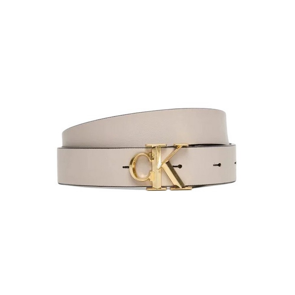 CALVIN KLEIN FACTED BUCKLE 25MM ADJ ΖΩΝΗ ΓΥΝΑΙΚΕΙΑ BLACK/GOLD
