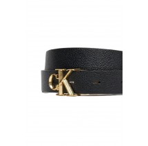 CALVIN KLEIN FACTED BUCKLE 25MM ADJ ΖΩΝΗ ΓΥΝΑΙΚΕΙΑ BLACK/GOLD