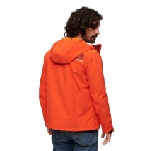 SUPERDRY HOODED SOFT SHELL JACKET ΜΠΟΥΦΑΝ ΑΝΔΡΙΚΟ ORANGE