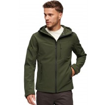 SUPERDRY HOODED SOFT SHELL JACKET ΜΠΟΥΦΑΝ ΑΝΔΡΙΚΟ KHAKI