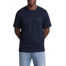 CALVIN KLEIN JEANS 30S JERSEY EASY MONOGRAM PUFF T-SHIRT ΜΠΛΟΥΖΑ ΑΝΔΡΙΚΗ NAVY