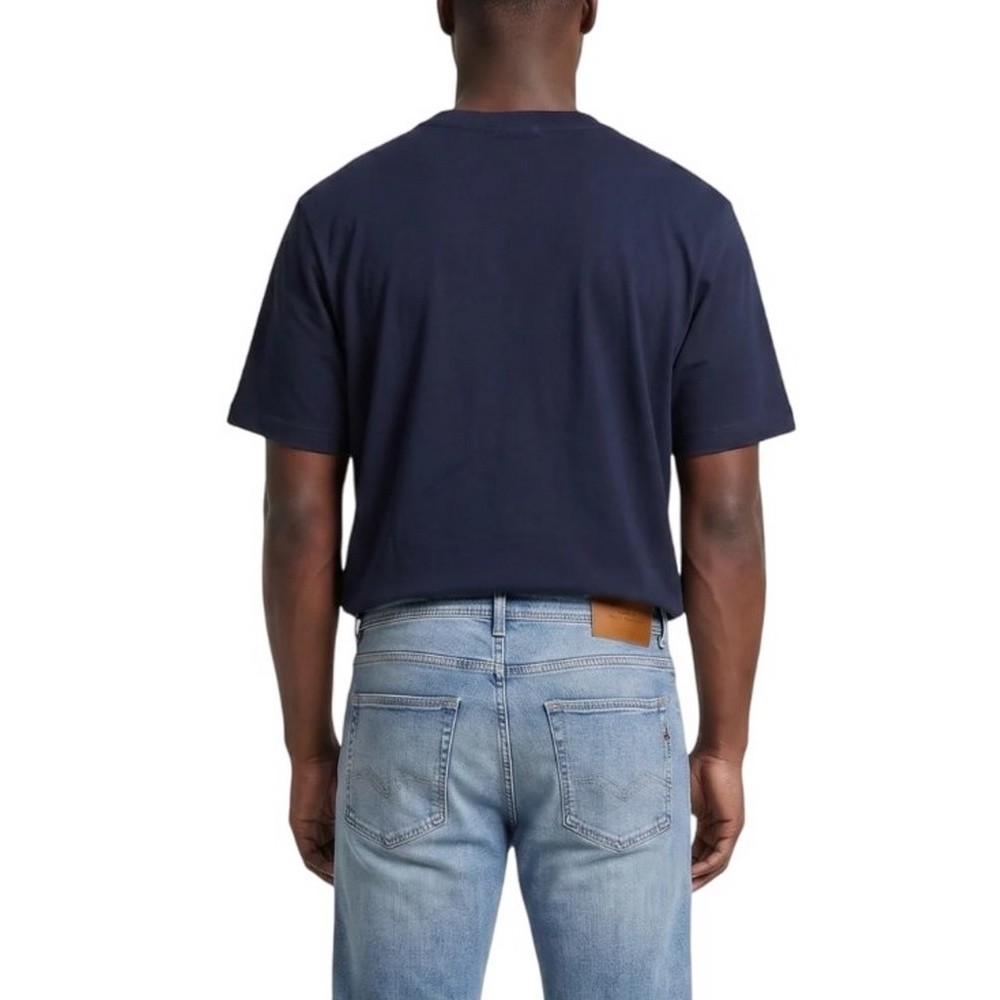 CALVIN KLEIN JEANS 30S JERSEY EASY MONOGRAM PUFF T-SHIRT ΜΠΛΟΥΖΑ ΑΝΔΡΙΚΗ NAVY