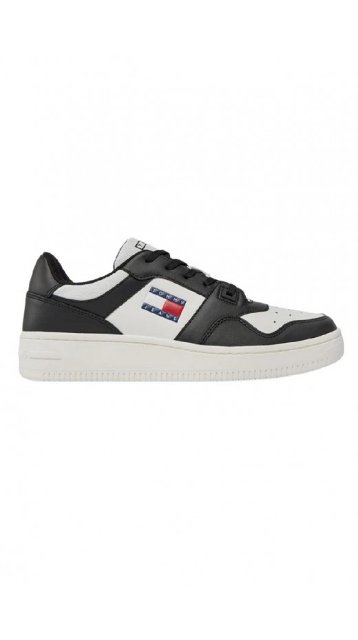 TOMMY JEANS RETRO BASKET ESS ΠΑΠΟΥΤΣΙ ΓΥΝΑΙΚΕΙΟ BLACK/WHITE