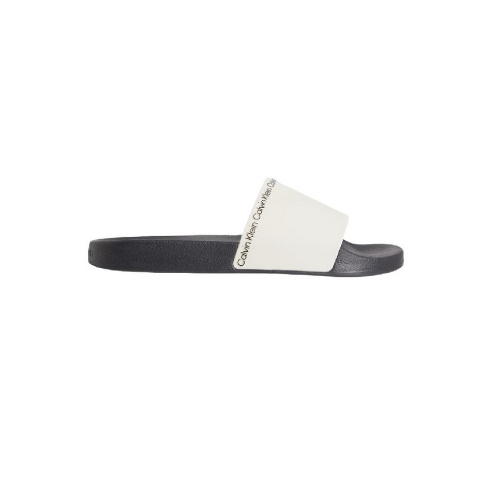 CALVIN KLEIN JEANS POOL SLIDE RUBBER ΠΑΝΤΟΦΛΑ ΑΝΔΡΙΚΗ WHITE