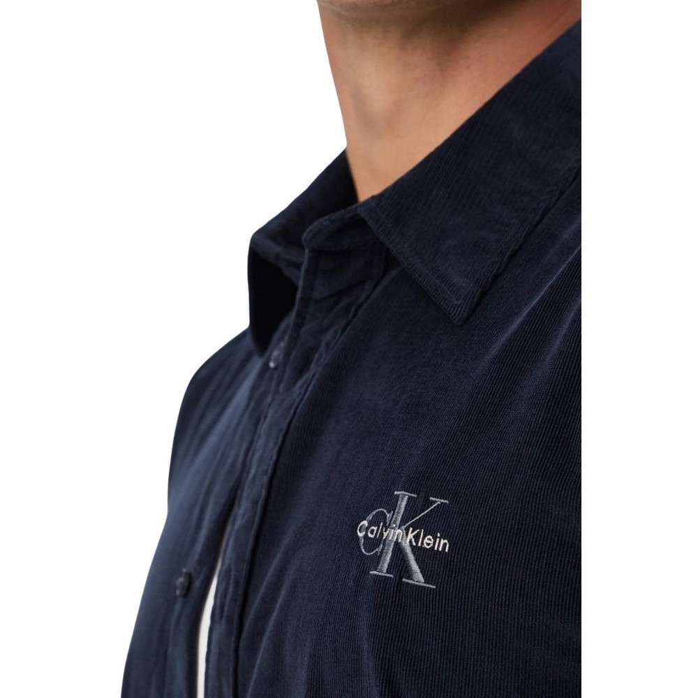 CALVIN KLEIN JEANS CORDUROY EASY SHIRT ΠΟΥΚΑΜΙΣΟ ΑΝΔΡΙΚΟ NAVY