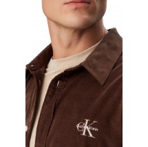 CALVIN KLEIN JEANS CORDUROY EASY SHIRT ΠΟΥΚΑΜΙΣΟ ΑΝΔΡΙΚΟ BROWN