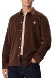 CALVIN KLEIN JEANS CORDUROY EASY SHIRT ΠΟΥΚΑΜΙΣΟ ΑΝΔΡΙΚΟ BROWN