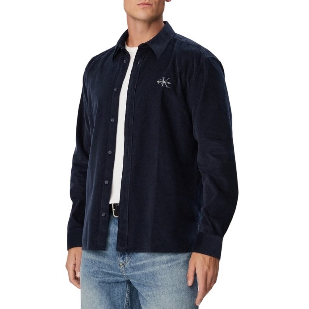 CALVIN KLEIN JEANS CORDUROY EASY SHIRT ΠΟΥΚΑΜΙΣΟ ΑΝΔΡΙΚΟ NAVY