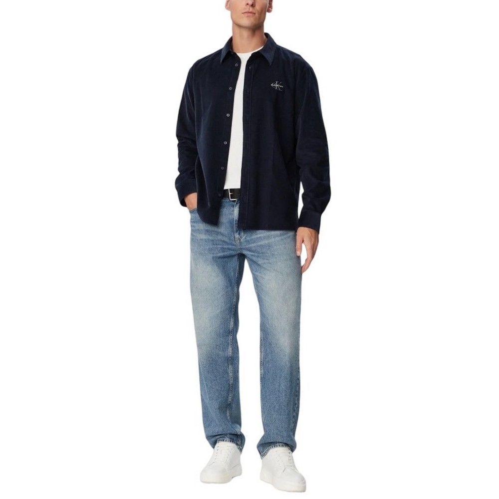 CALVIN KLEIN JEANS CORDUROY EASY SHIRT ΠΟΥΚΑΜΙΣΟ ΑΝΔΡΙΚΟ NAVY