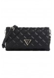 GUESS GIULLY II XBODY FLAP ORGANIZER ΤΣΑΝΤΑ ΓΥΝΑΙΚΕΙΑ BLACK