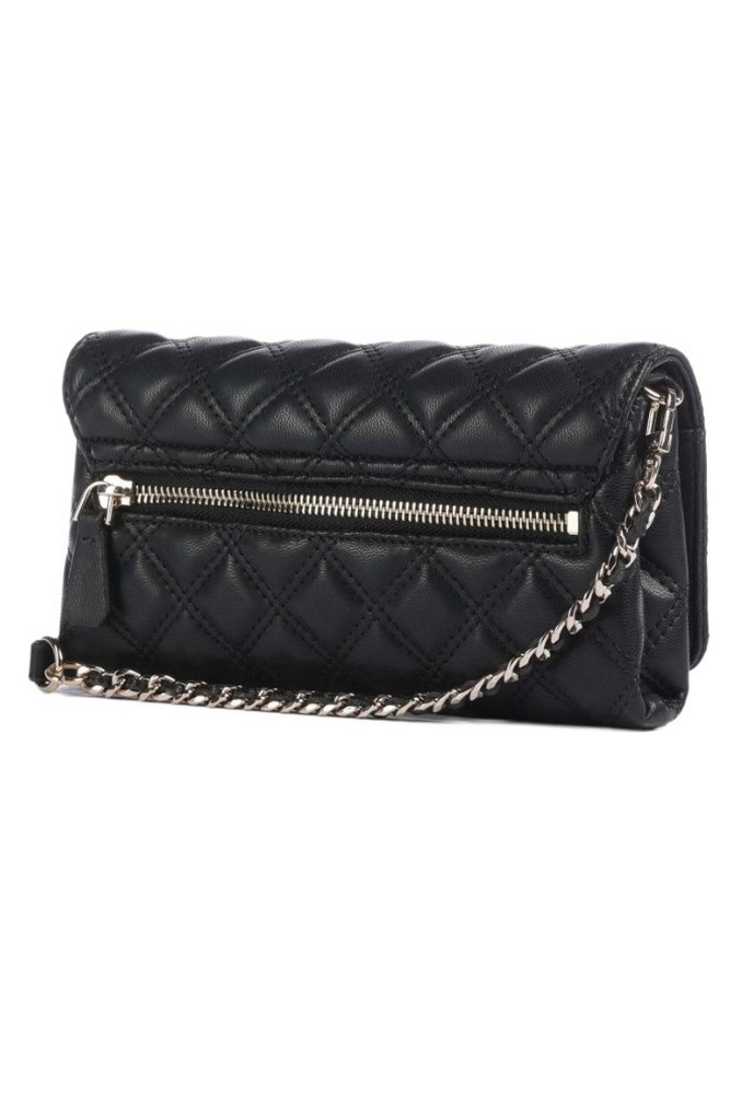 GUESS GIULLY II XBODY FLAP ORGANIZER ΤΣΑΝΤΑ ΓΥΝΑΙΚΕΙΑ BLACK