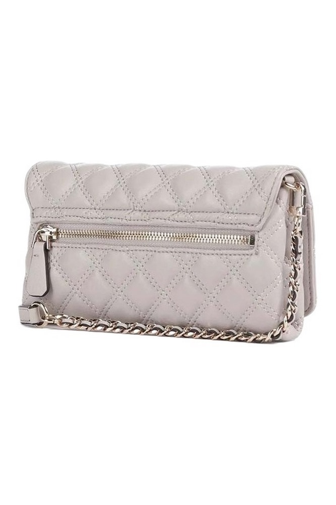 GUESS GIULLY II XBODY FLAP ORGANIZER ΤΣΑΝΤΑ ΓΥΝΑΙΚΕΙΑ TAUPE
