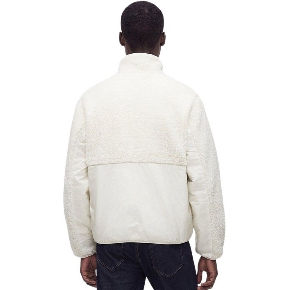 TOMMY JEANS ESSENTIAL MIX TEDDY JACKET ΜΠΟΥΦΑΝ ΑΝΔΡΙΚΟ CREAMY WHITE