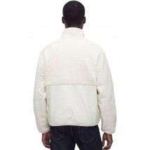 TOMMY JEANS ESSENTIAL MIX TEDDY JACKET ΜΠΟΥΦΑΝ ΑΝΔΡΙΚΟ CREAMY WHITE