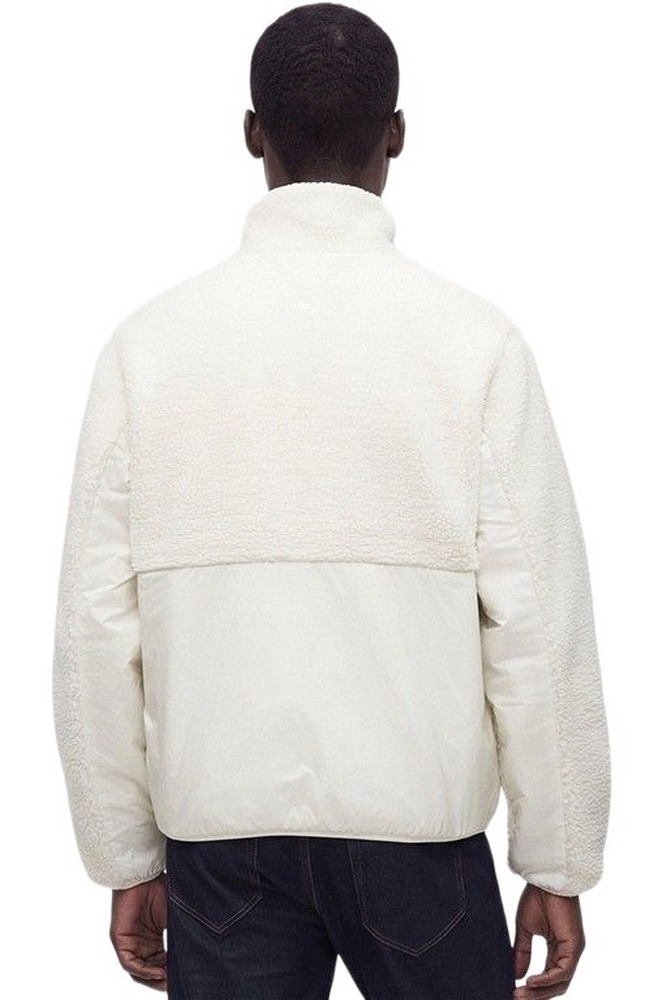 TOMMY JEANS ESSENTIAL MIX TEDDY JACKET ΜΠΟΥΦΑΝ ΑΝΔΡΙΚΟ CREAMY WHITE