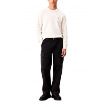 CALVIN KLEIN JEANS EU CLSC CTTN CRWNK SWTR 12GG ΜΠΛΟΥΖΑ ΠΛΕΚΤΗ ΑΝΔΡΙΚΗ OFF WHITE