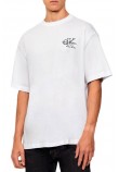 CALVIN KLEIN JEANS REL SEASONAL MONOLOGO TEE T-SHIRT ΜΠΛΟΥΖΑ ΑΝΔΡΙΚΗ WHITE
