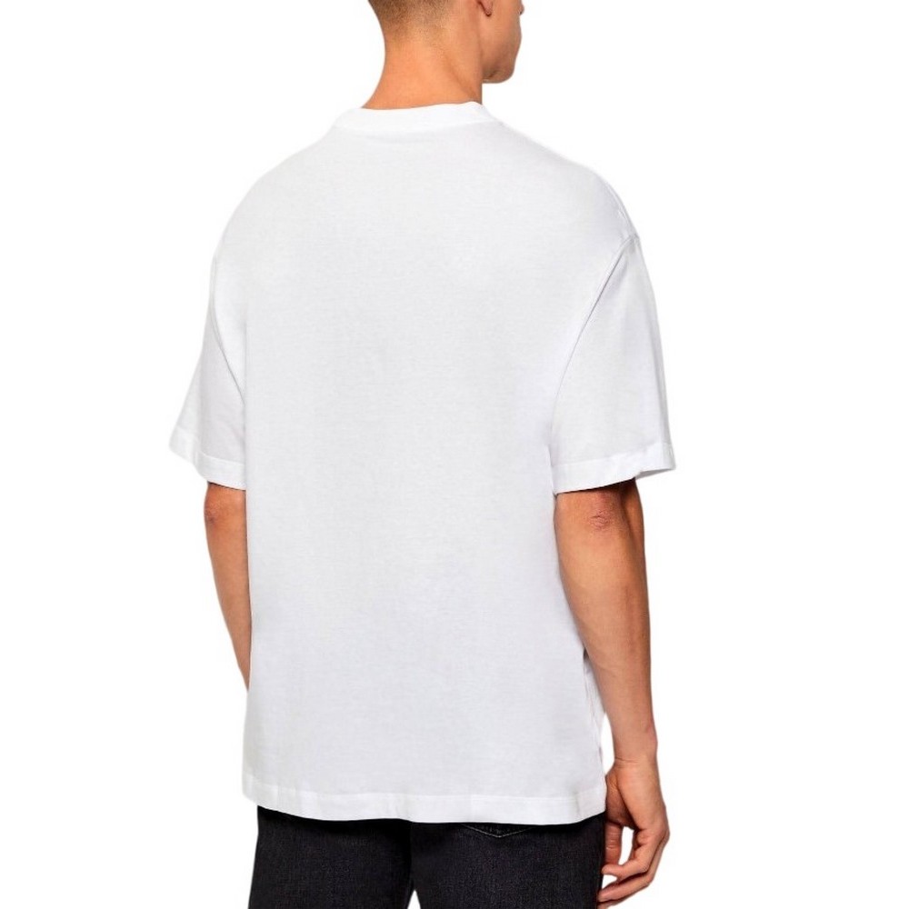 CALVIN KLEIN JEANS REL SEASONAL MONOLOGO TEE T-SHIRT ΜΠΛΟΥΖΑ ΑΝΔΡΙΚΗ WHITE