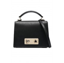 CHIARA FERRAGNI RANGE E - EYE STAR LOCK SMOOTH CALF ΤΣΑΝΤΑ ΓΥΝΑΙΚΕΙΑ BLACK