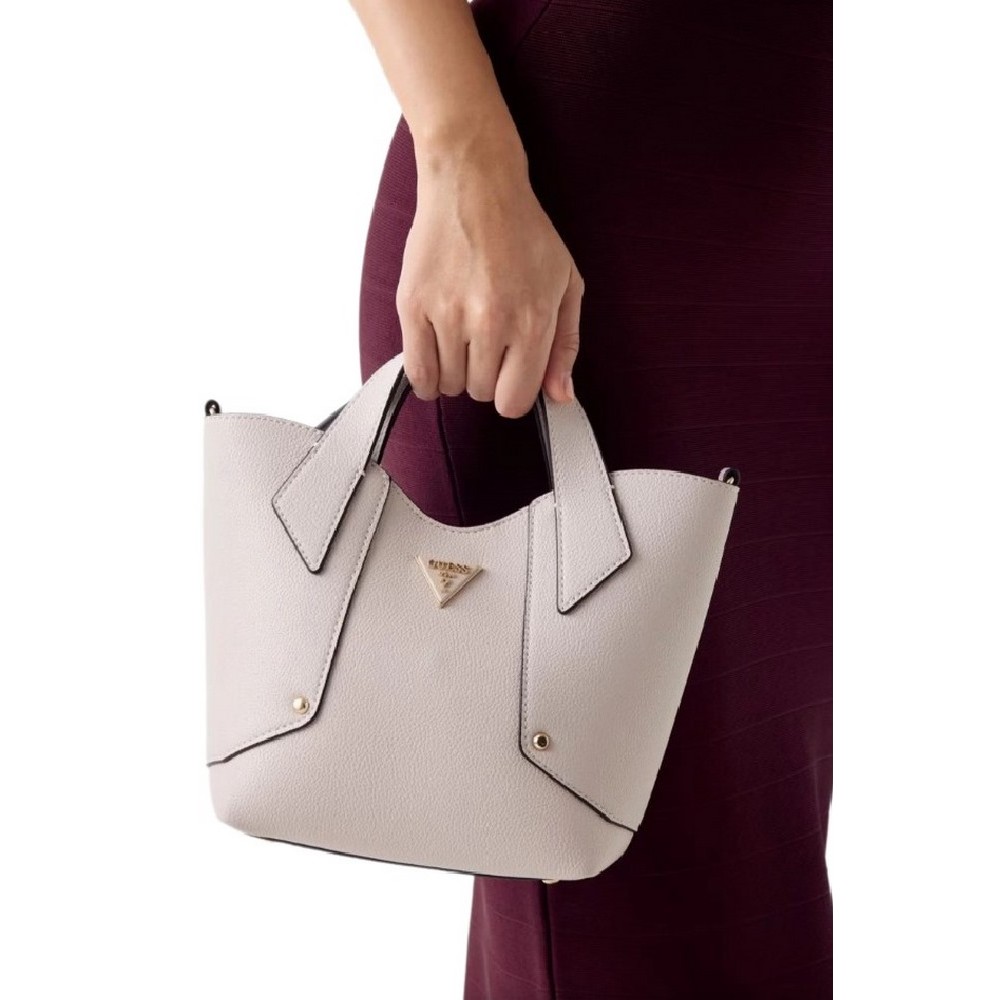GUESS DARCY MINI TOTE ΤΣΑΝΤΑ ΓΥΝΑΙΚΕΙΑ STONE