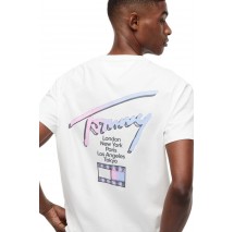 TOMMY JEANS REG CITY SIGN EXT T-SHIRT ΜΠΛΟΥΖΑ ΑΝΔΡΙΚΗ ECRU