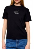 CALVIN KLEIN JEANS CLASSIC FOIL MONOLOGO T-SHIRT ΜΠΛΟΥΖΑ ΓΥΝΑΙΚΕΙΑ BLACK