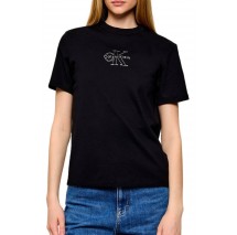 CALVIN KLEIN JEANS CLASSIC FOIL MONOLOGO T-SHIRT ΜΠΛΟΥΖΑ ΓΥΝΑΙΚΕΙΑ BLACK