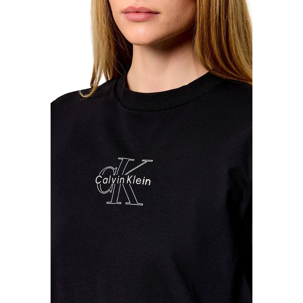 CALVIN KLEIN JEANS CLASSIC FOIL MONOLOGO T-SHIRT ΜΠΛΟΥΖΑ ΓΥΝΑΙΚΕΙΑ BLACK