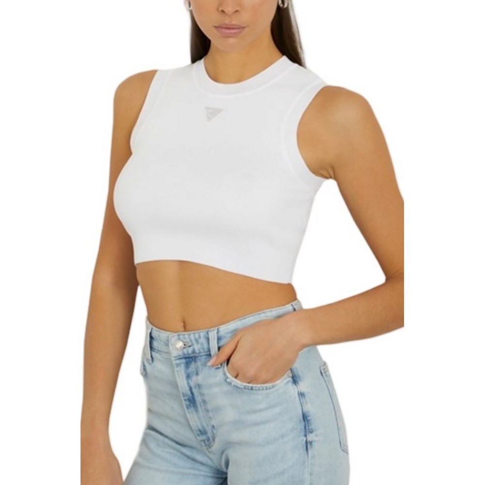 GUESS ALEXIA TANK ΤΟΠ ΓΥΝΑΙΚΕΙΟ WHITE