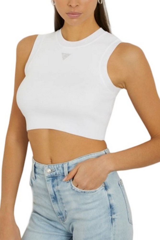 GUESS ALEXIA TANK ΤΟΠ ΓΥΝΑΙΚΕΙΟ WHITE