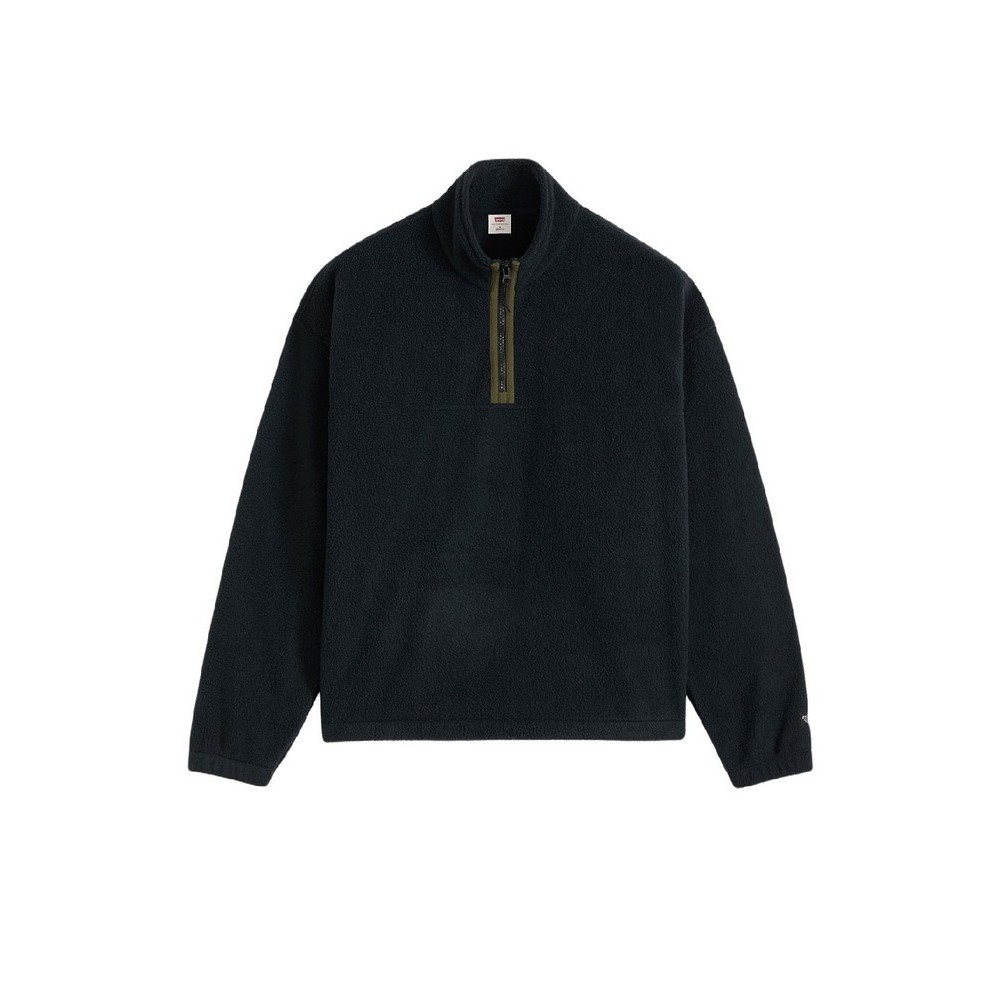 LEVIS REDWOOD HALF ZIP ΜΠΛΟΥΖΑ ΦΛΙΣ ΑΝΔΡΙΚΗ BLACK