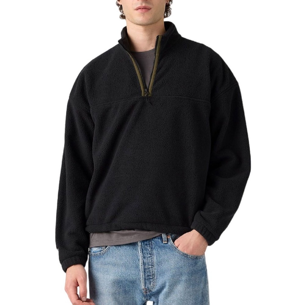 LEVIS REDWOOD HALF ZIP ΜΠΛΟΥΖΑ ΦΛΙΣ ΑΝΔΡΙΚΗ BLACK