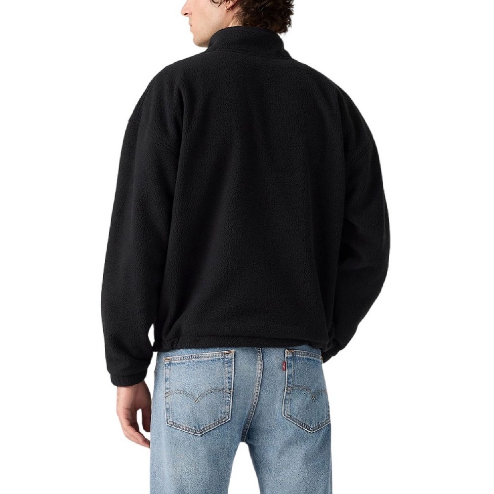 LEVIS REDWOOD HALF ZIP ΜΠΛΟΥΖΑ ΦΛΙΣ ΑΝΔΡΙΚΗ BLACK