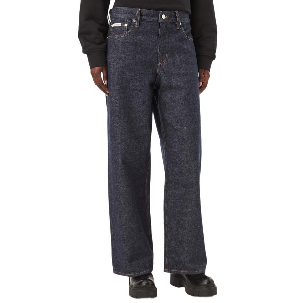 CALVIN KLEIN JEANS LOW RISE BAGGY FOREVER INDIGO ΠΑΝΤΕΛΟΝΙ ΤΖΙΝ ΓΥΝΑΙΚΕΙΟ DARK INDIGO